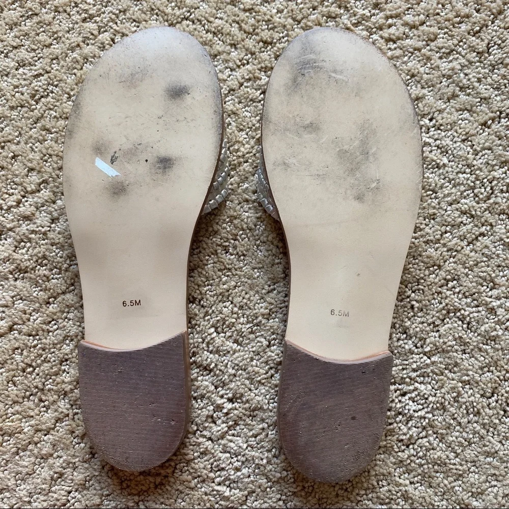 Jack Rogers Silver Slide Sandals